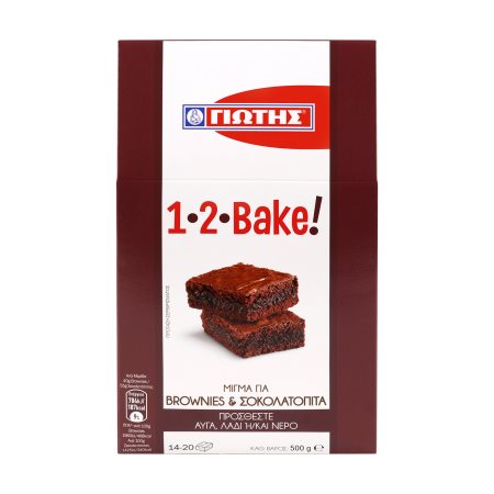 Γιώτης Μείγμα για Κέικ 1,2 Bake με Γεύση Σοκολάτας 500gr 10τ (5201002009984)