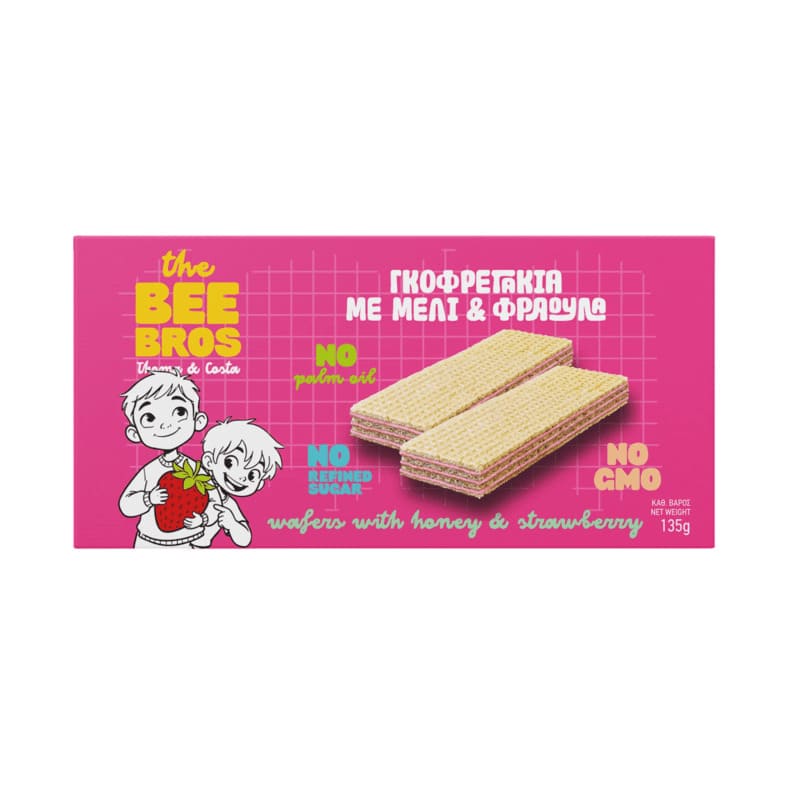 THE BEE BROS ΓΚΟΦΕΤΕΣ 135gr - (ΜΕΛΙ & ΦΡΑΟΥΛΑ) (Σ30) (5214000075974)