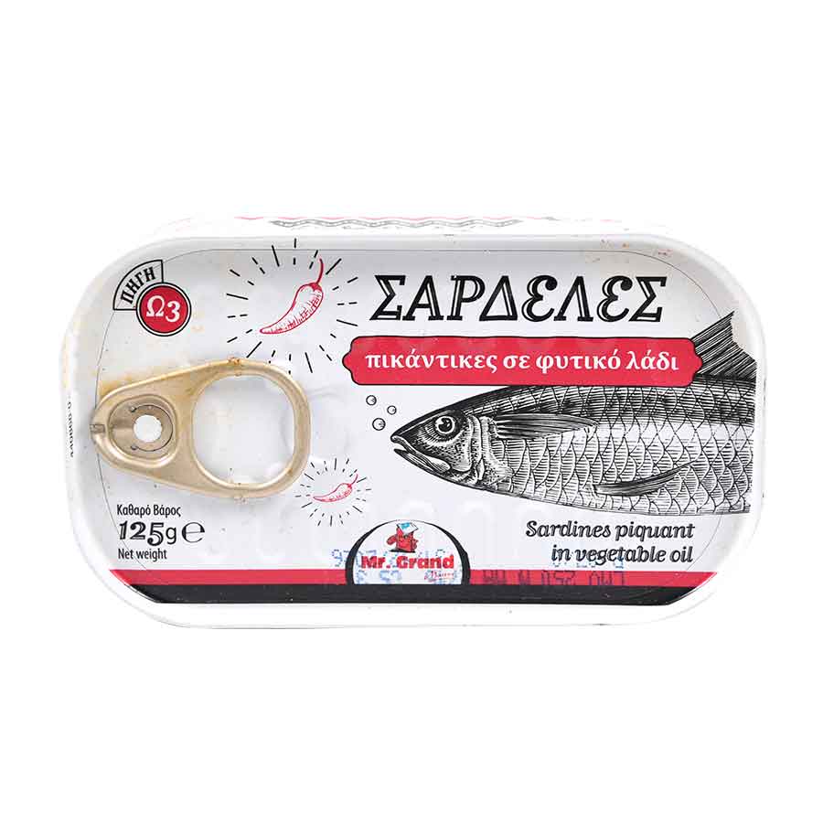 MR GRAND ΣΑΡΔΕΛΕΣ ΠΙΚΑΝΤΙΚΕΣ 125gr. (Σ50) (5203278027013)