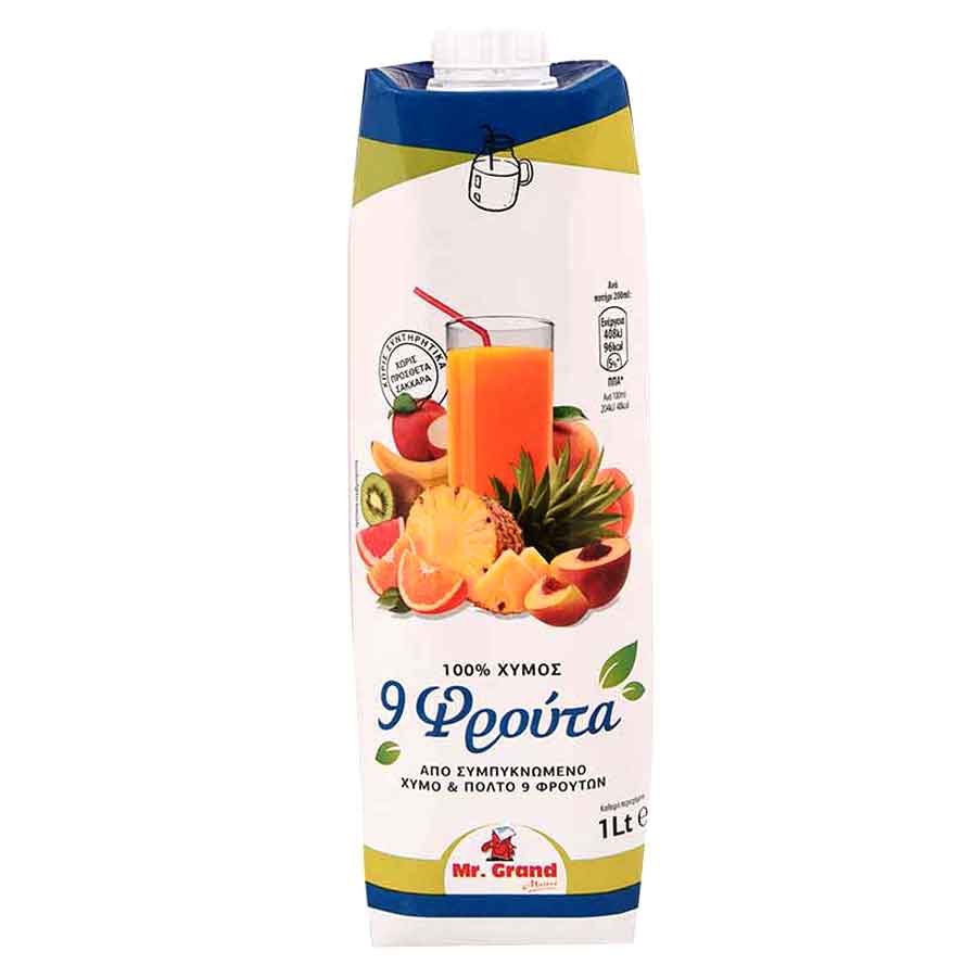 MR GRAND ΧΥΜΟΣ 9 ΦΡΟΥΤΑ 1lt. (Σ12) (5203278025576)