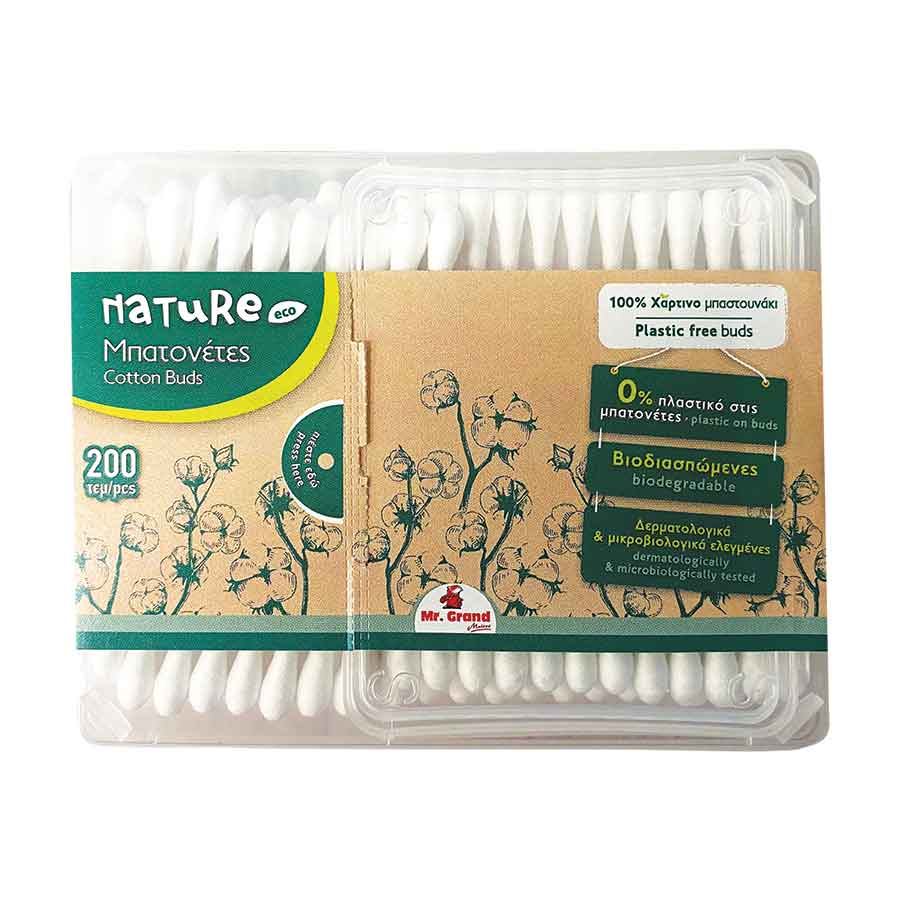 MR GRAND COTTON ΧΑΡΤINO STICK 200τεμ. (Σ24) (5203278055290)