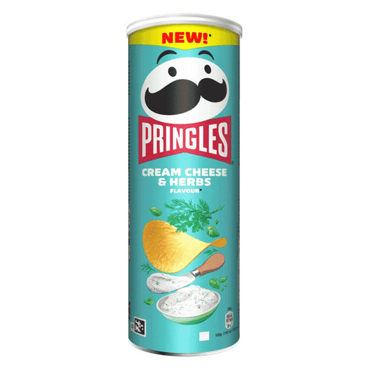 PRINGLES CHIPS 165gr. - (CREAM CHEESE & HERBS) (Σ19) (50553990182682)