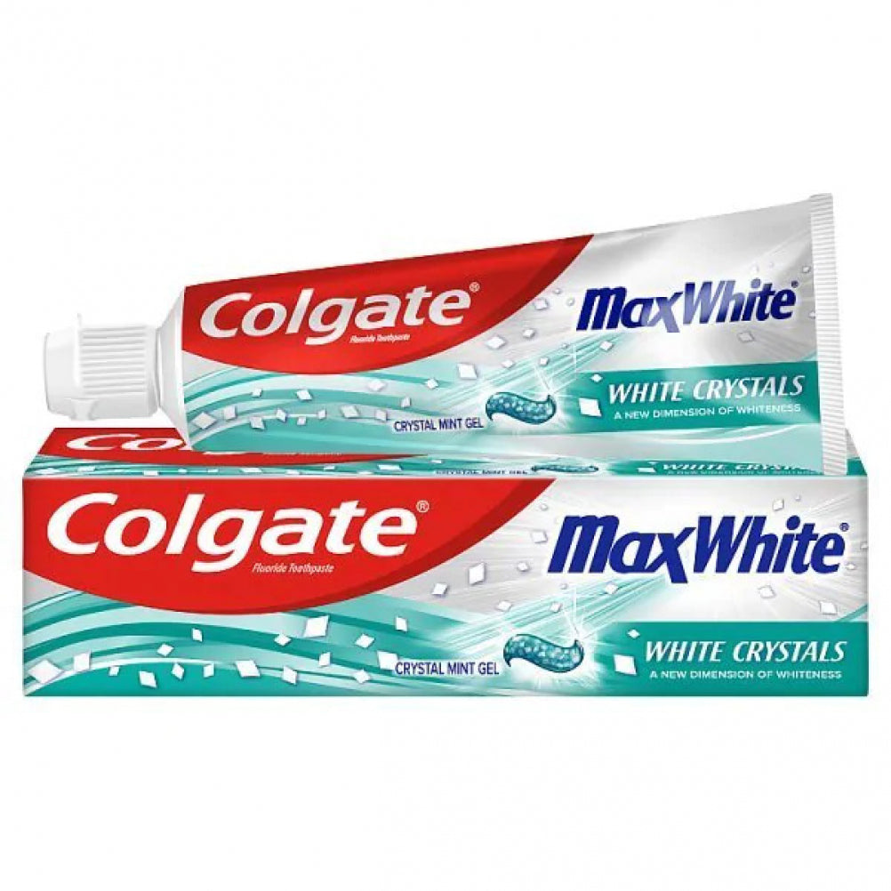 Colgate Οδοντόκρεμα MaxWhite White Crystals για Λεύκανση 100ml 12τ (6920354824845)