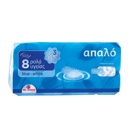MR GRAND ΧΑΡΤΙ ΥΓΕΙΑΣ 3Φ - (BLUE WHITE) (8 ΡΟΛΛΑ) (Σ7) (5203278034332)