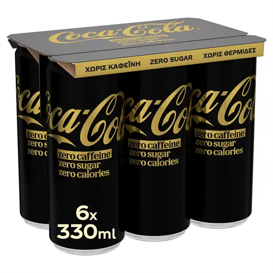 COCA COLA ΚΟΥΤΙ 6x330ml. - (ZERO) (CAF FREE) (Σ4) (5449000304520)