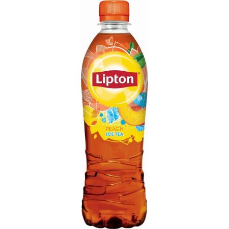 Lipton Peach Ice Tea Carbonated Free Bottle 500ml 12t (5201034001901)