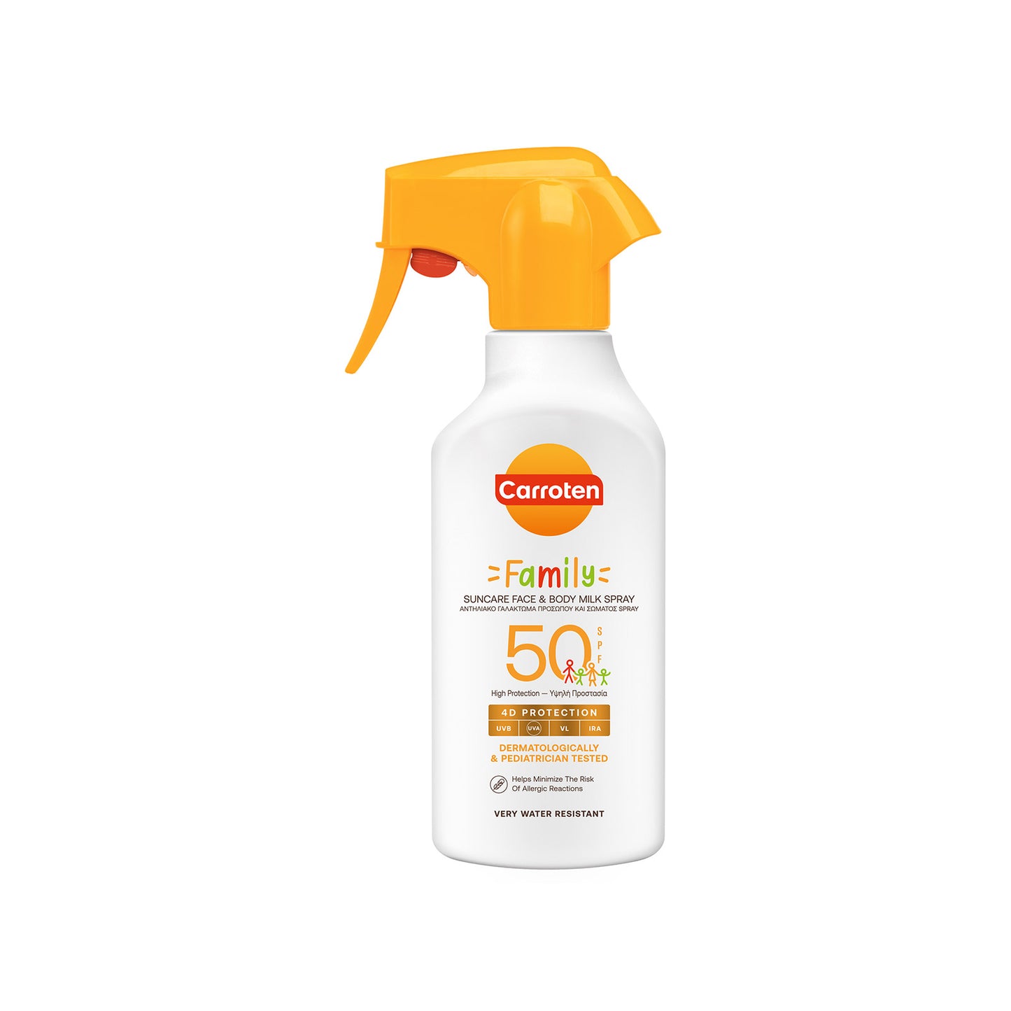 CARROTEN MILK SPR TRIG FAML SPF50 270ml (Σ6) (5201314180524)