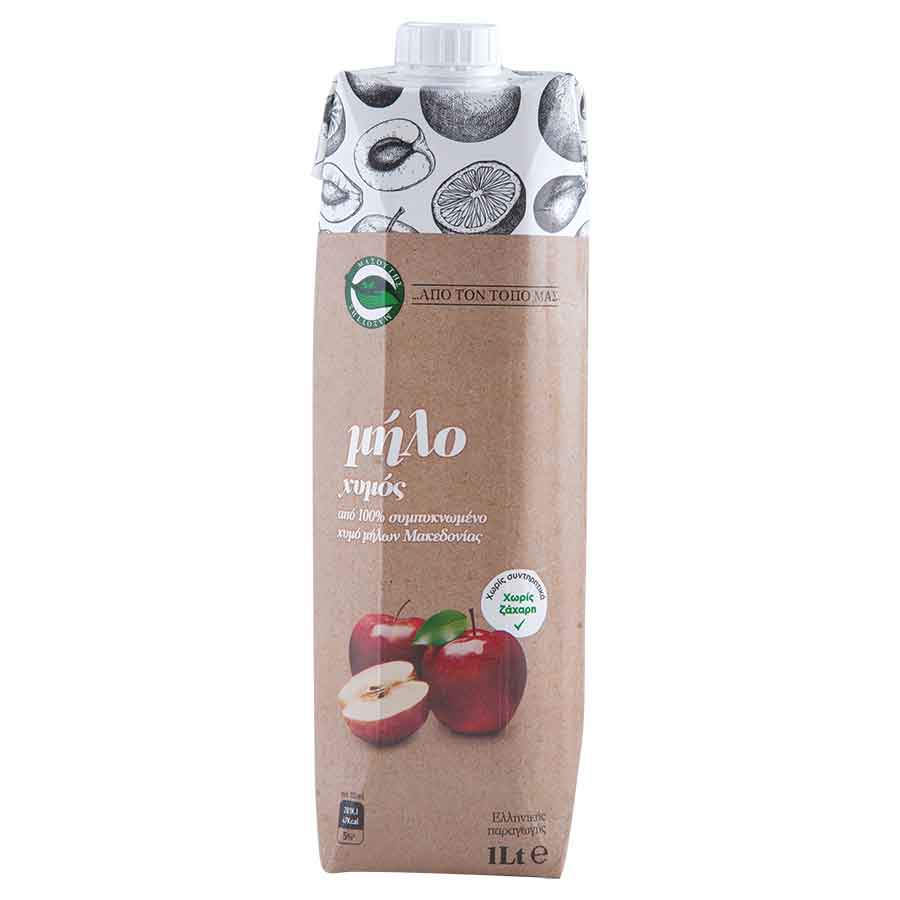 ΜΑΣΟΥΤΗ ΦΥΣΙΚΟΣ ΧΥΜΟΣ ΜΗΛΟ 1lt. (Σ12) (5203278040593)