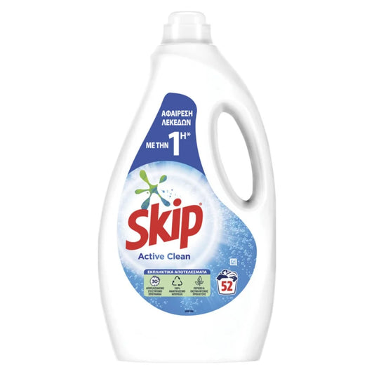 SKIP ΥΓΡΟ ΠΛΥΝΤ. 52μεζ - (ACTIVE CLEAN) (Σ4) (8720181427404)