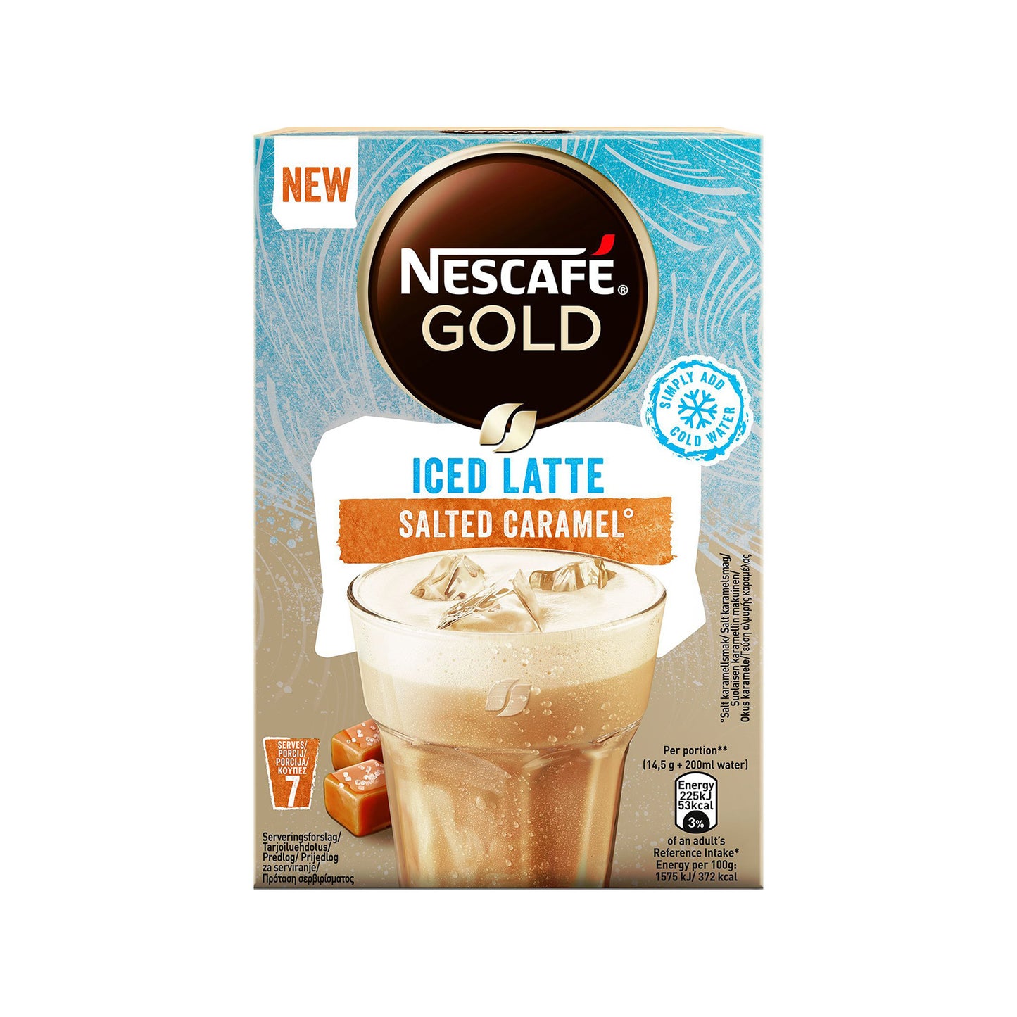 NESCAFE GOLD ICED LATTE (7x14,5gr.) - (SALTED CARAMEL) (Σ6) (7613287394613)