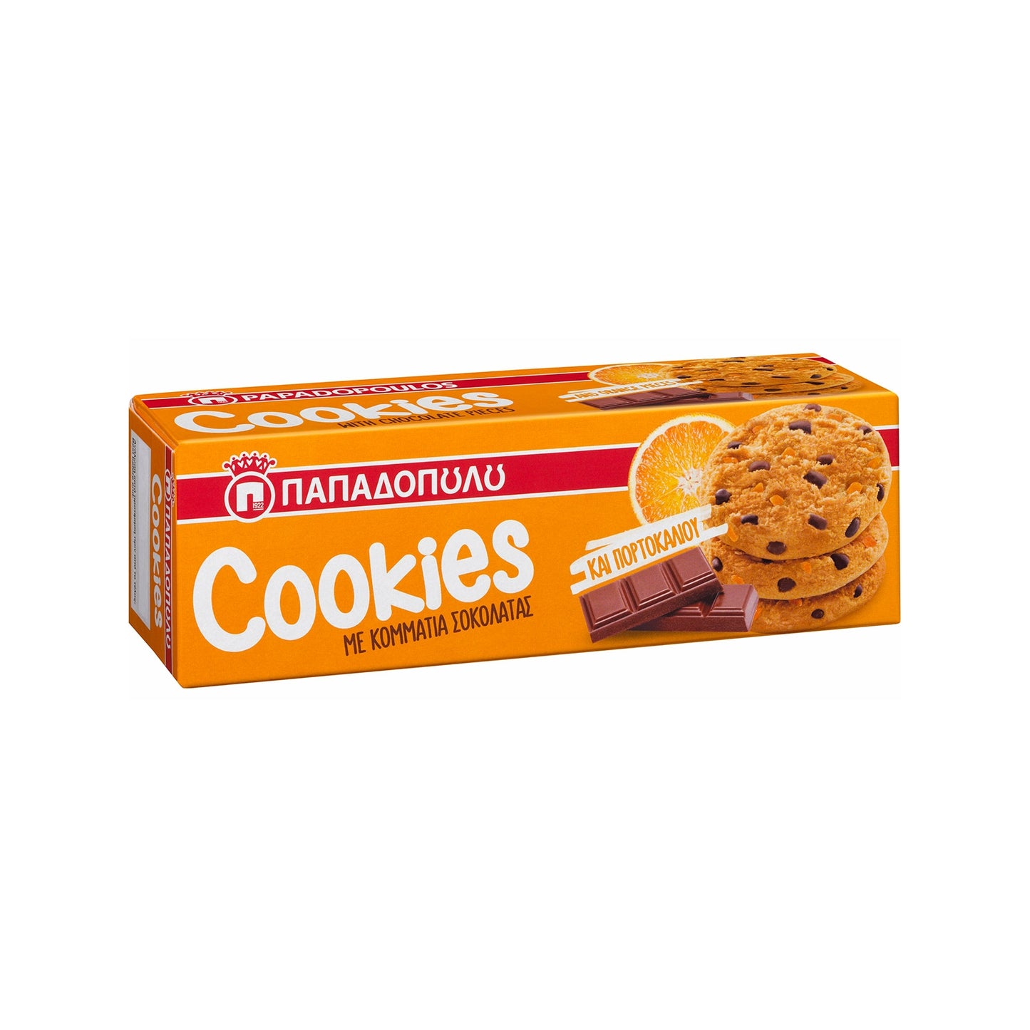ΠΑΠΑΔΟΠΟΥΛΟΥ COOKIES 180gr. - (ΣΟΚ-ΠΟΡΤΟΚΑΛΙ) (Σ12) (5201004021519)