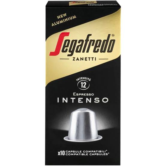 Segafredo Espresso Intenso Capsules Compatible with Nespresso Machine 10caps 10t (8003410249313)