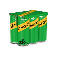 Schweppes Κουτί Σόδα με Γεύση Mojito 6x330ml 4σ (5449000317612)