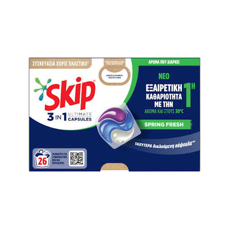 SKIP CAPS 3in1 26μεζ - (SPRING FRESH) (Σ3) (8720181378928)