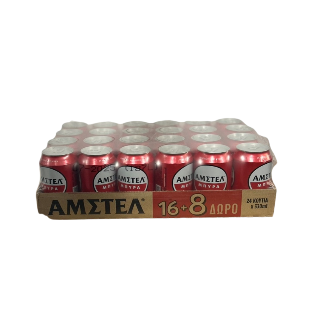 Μπύρα Amstel Κουτί 330ML 16+8Δ. (5201261203250)