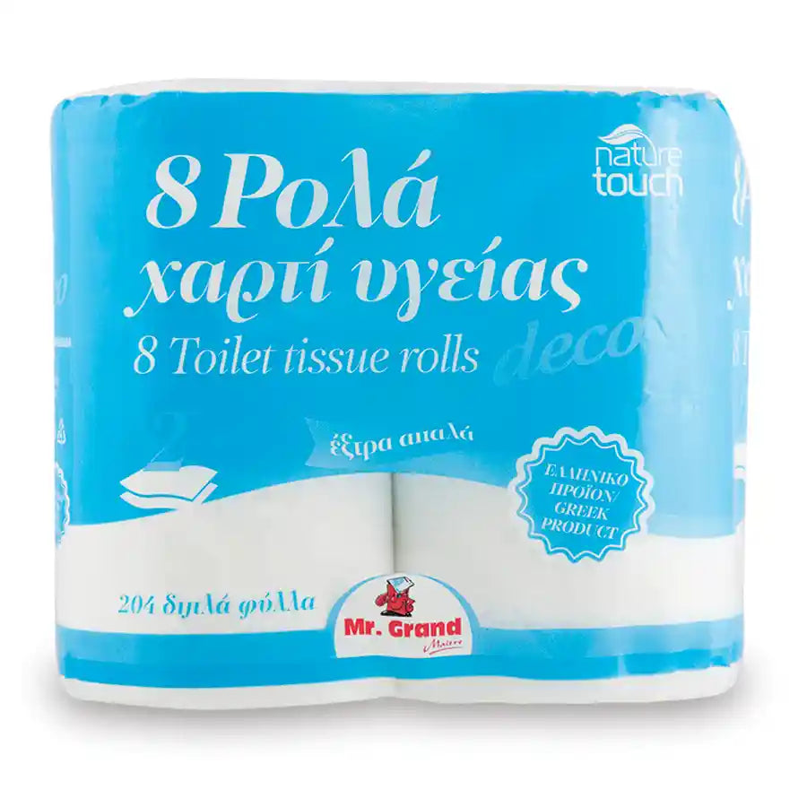 MR GRAND ΧΑΡΤΙ ΥΓΕΙΑΣ ΓΚΟΦΡΕ 2Φ 8τεμ. 600gr. (Σ6) (5203278024555)