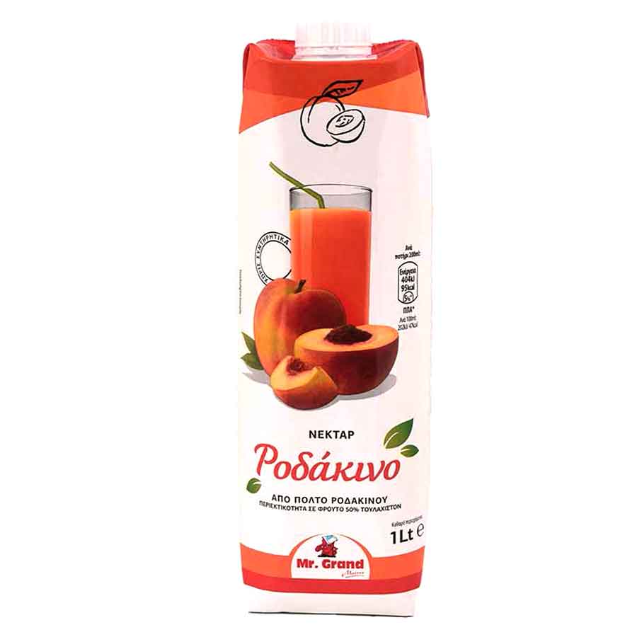 MR GRAND ΧΥΜΟΣ ΝΕΚΤΑΡ ΡΟΔΑΚΙΝΟ 1lt. (Σ12) (5203278021417)