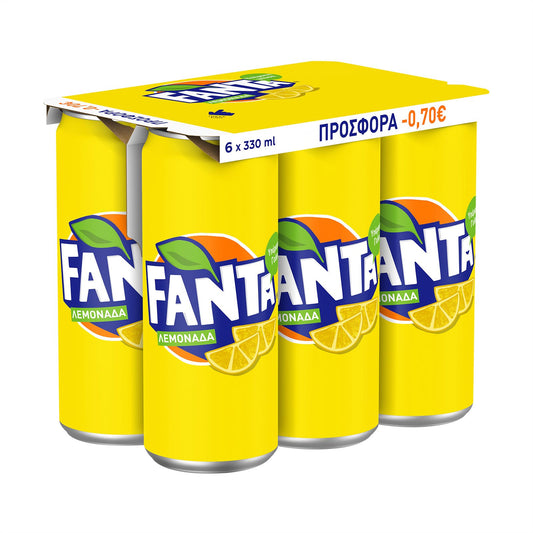 Fanta Lemon carbonated 6x330ml (-€0.70) 4s (5000112506501)
