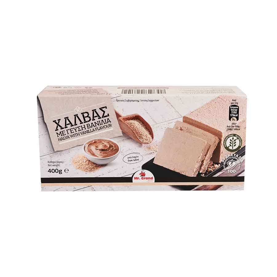 MR GRAND ΧΑΛΒΑΣ ΒΑΝΙΛΙΑ 400gr. (Σ12) (5203278028102)