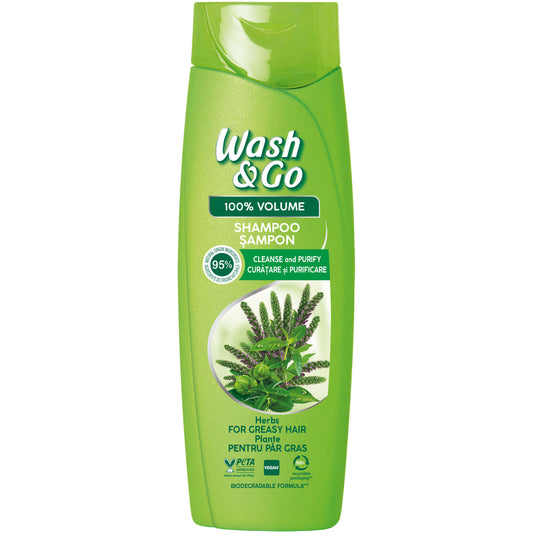 WASH & GO SHAMPOO 360ml - (HERBS) (Σ6) (8008970056784)