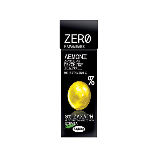 ZERO ΚΑΡΑΜΕΛΕΣ ΛΕΜΟΝΙ 0% 32ΓΡ (Σ12) (5201583086411)