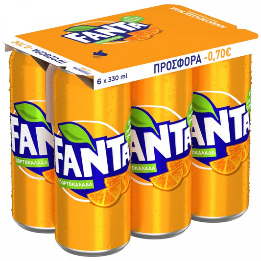 Fanta Orange Soda 6x330ml (-€0.70) 4p (5000112653038)