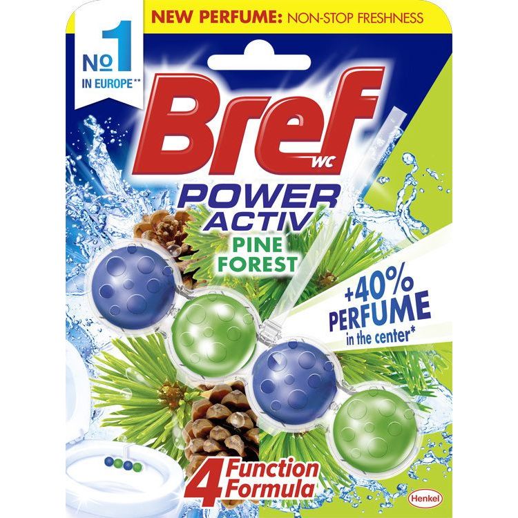 Bref Power Activ Block Λεκάνης με Άρωμα Pine 50gr 10τ (8015100563067)