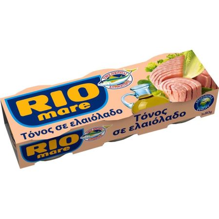 Τόνος Rio Mare Σε Ελαιόλαδο 3x80gr 32σ (8004030344938)