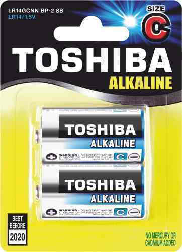 Batteries Toshiba High Power LR14GCP BP-2 Alkaline C 1.5V 2pcs 10t (4904530592522)