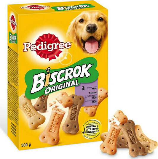 Pedigree Biscrok Original Dog Biscuit with Chicken and Beef 500gr 12t (5010394133852)