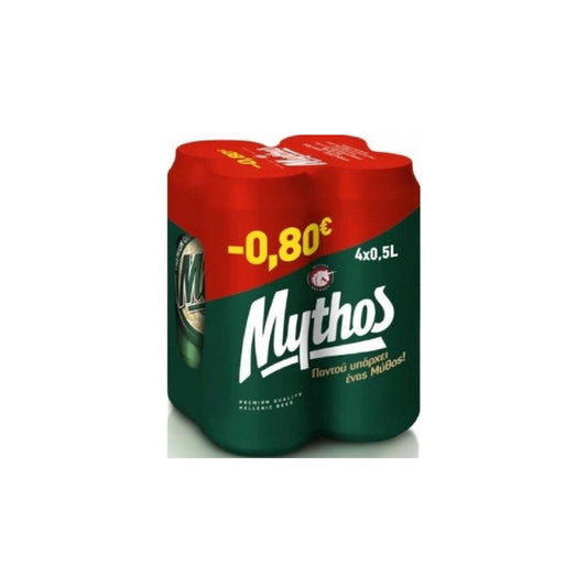 Mythos Lager Box 4x500ml -€0.80 6p (1012001504)