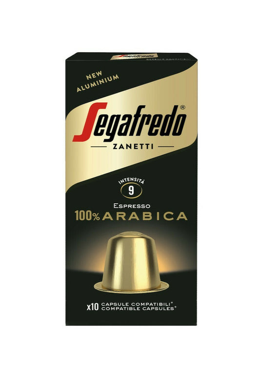 Segafredo Κάψουλες Espresso 100% Arabica Συμβατές με Μηχανή Nespresso 10caps 10τ (8003410249337)