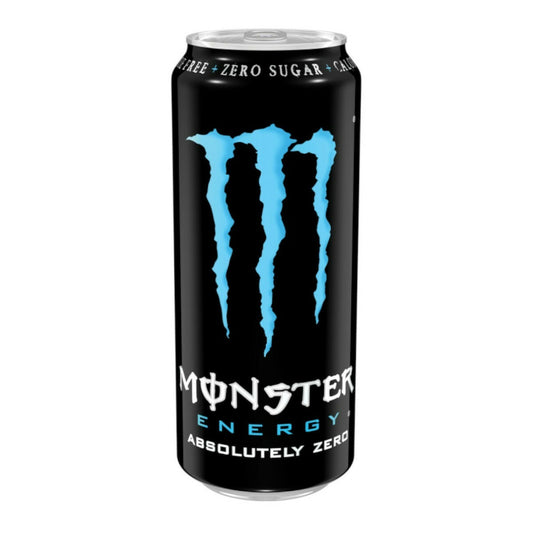 Monster Absolutely Zero Κουτί Energy Drink με Ανθρακικό Χωρίς Ζάχαρη 500ml 24τ (5060166697334)