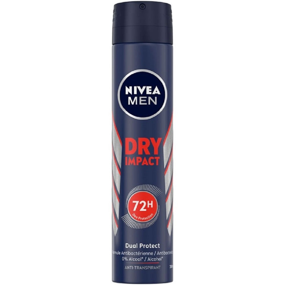 Nivea Men Dry Impact Αποσμητικό 72h σε Spray 150ml 6τ (4005900843616)