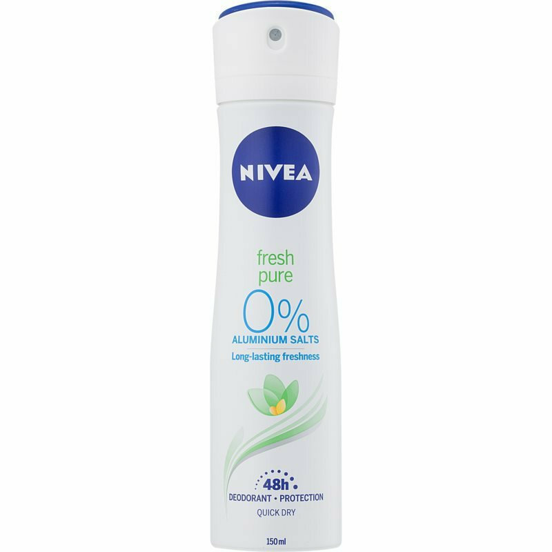 Nivea Fresh Pure Spray 0% Aluminium 150ml 6τ (4005900274663)