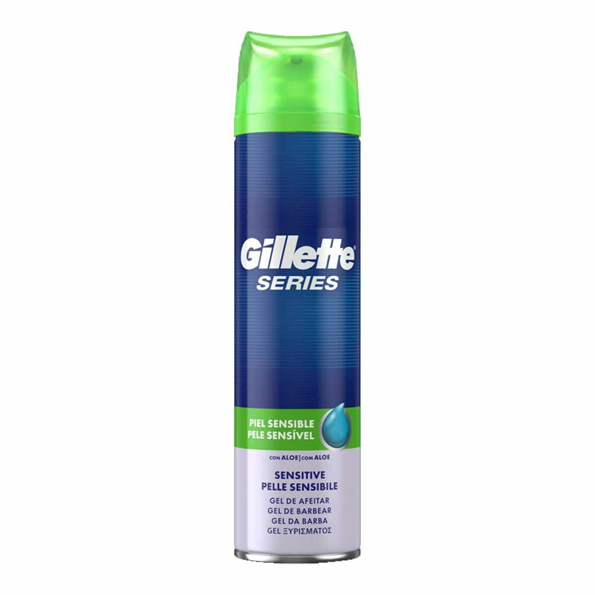 Gillette Sensitive Αφρός Ξυρίσματος με Αλόη για Ευαίσθητες Επιδερμίδες 300ml 6τ (7702018053971)