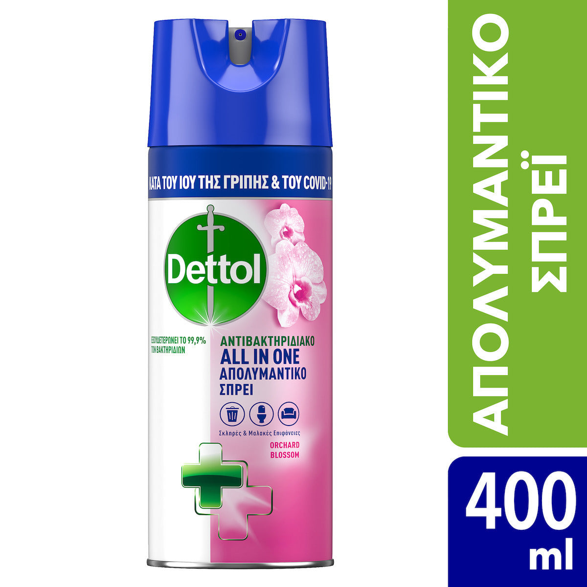 Καθαριστικό Dettol All In One Spray Orchard Blossom 400ml 6τ (5208070000059)