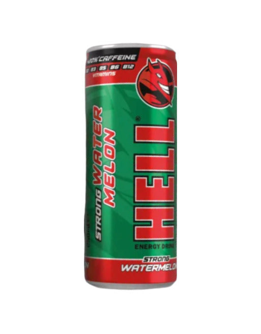 Hell Strong Κουτί Energy Drink Watermelon με Ανθρακικό 250ml 24τ (5999571050673)