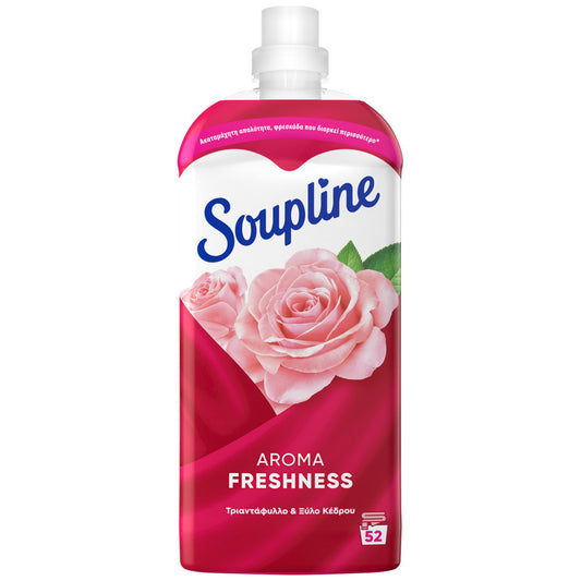 Soupline Fabric Softener 52 Measures Aroma Freshness with Rose &amp; Cedarwood Scent 12t (8718951509962)