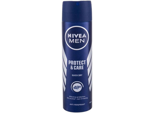 Nivea Men Protect &amp; Care Quick Dry Anti-perspirant Deodorant 48h in Spray 150ml 6t (4005900388957)