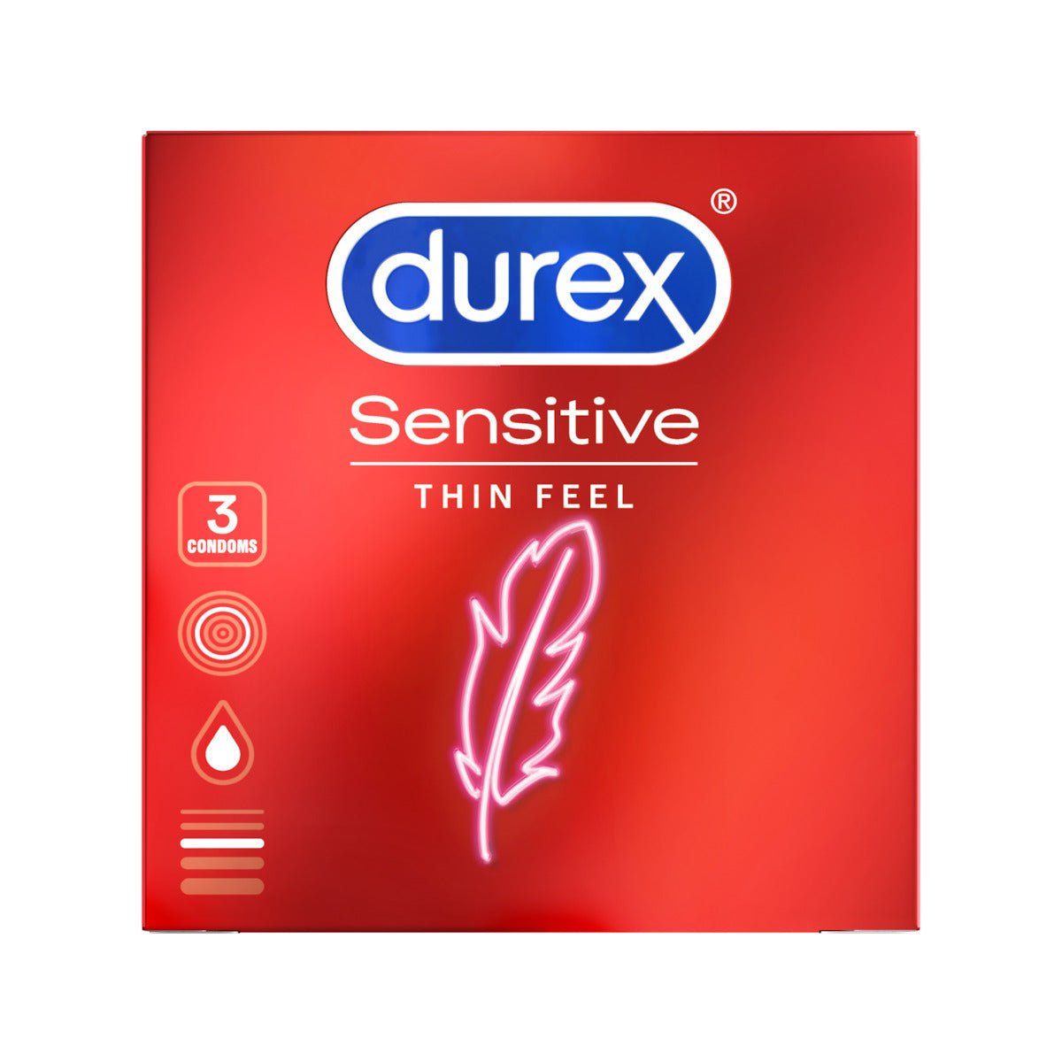 Durex Προφυλακτικά Sensitive Λεπτά 3τμχ (5038483685068)