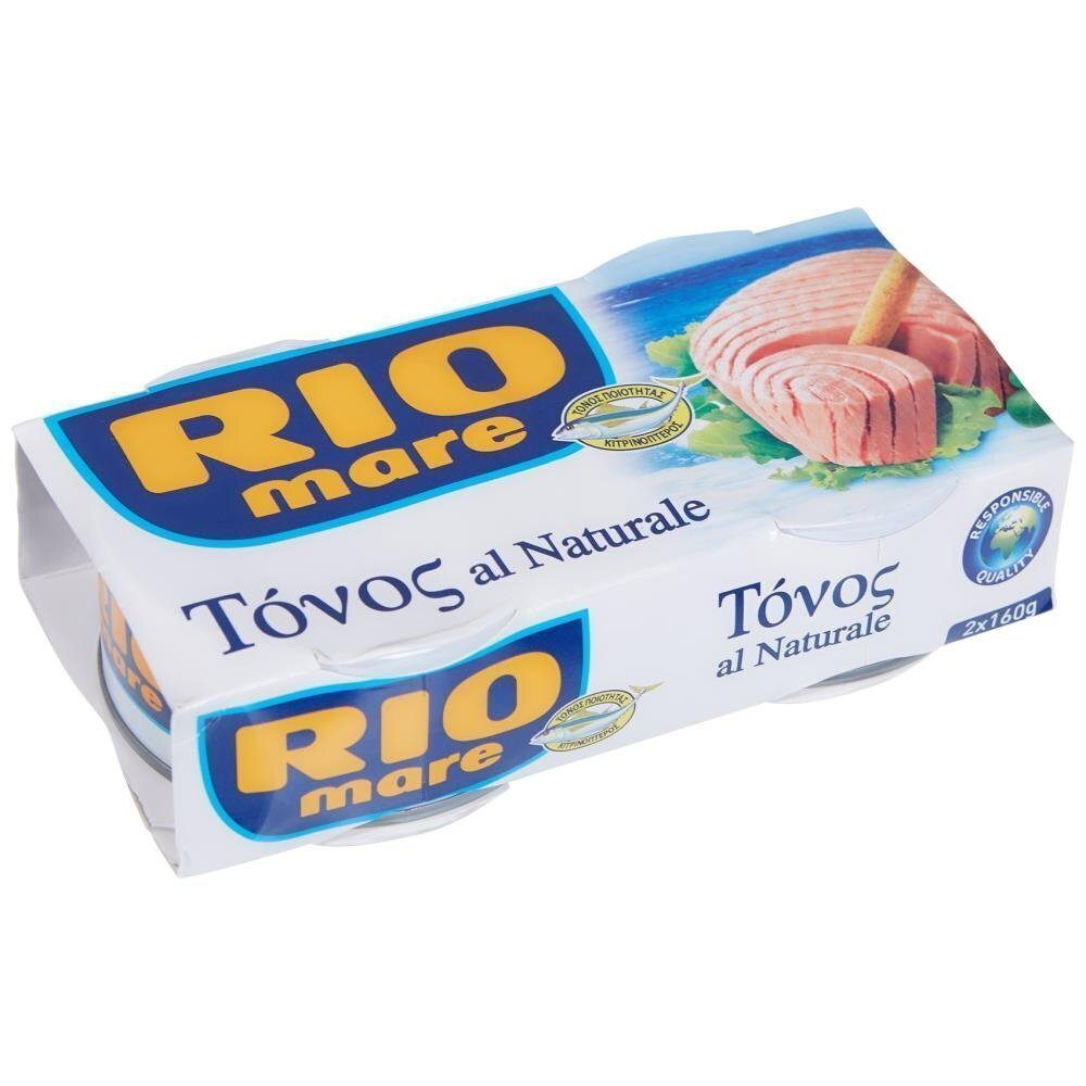 Rio Mare tuna in water (2t) 160G. 24h (8004030240155)