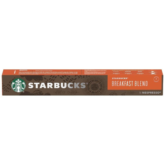 Starbucks Κάψουλες Espresso Breakfast Blend Συμβατές με Μηχανή Nespresso 10caps 12τ (7613287186843)