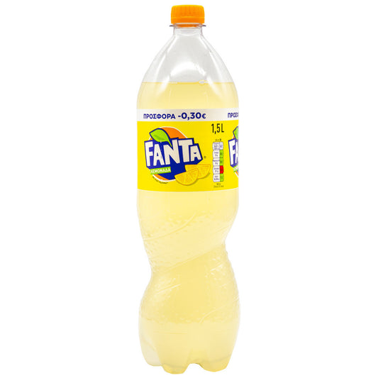 Fanta Lemonade with Carbonated Bottle 1.5lt -€0.30 6t (5000112632163)