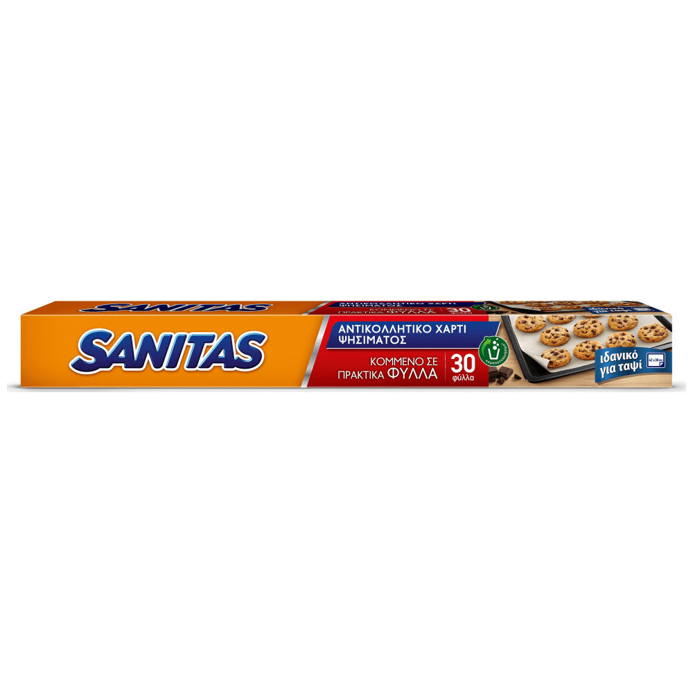 Sanitas Αντικολλητικό Χάρτι 30 Φύλλα 14τ (5201314158349)