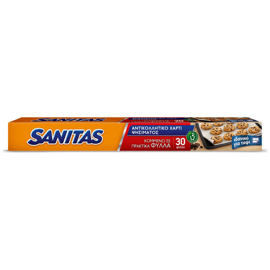 Sanitas Αντικολλητικό Χάρτι 30 Φύλλα 14τ (5201314158349)