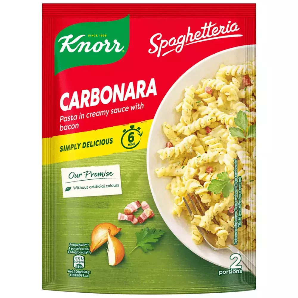 Knorr Σάλτσα Μαγειρικής Carbonara 155gr 9τ (8720182449177)