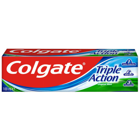 Colgate Toothpaste Triple Action Toothpaste against caries 100ml (6920354812521)