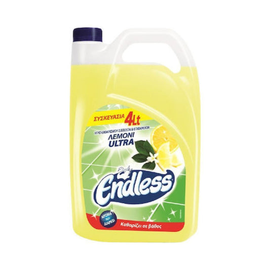 Endless Ultra Professional Liquid Floor Cleaner with Lemon Lemon Scent 4lt 4t (5202995102898)