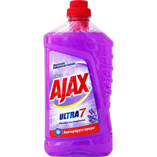 Ajax Καθαριστικό Υγρό Πατώματος Ultra Λεβάντα 1lt 12τ (8714789463049)